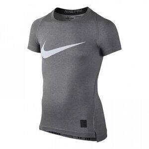 Nike Pro compression dri-fit Gray T-Shirt with White Logo XL